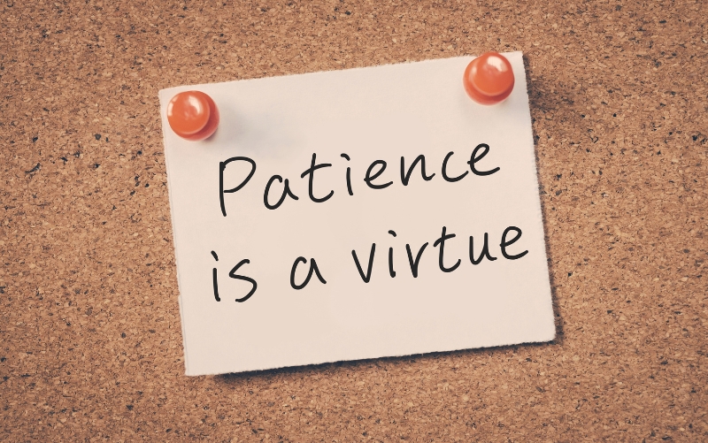 Patience is a virtue for entrepreneurial success